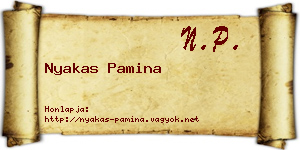 Nyakas Pamina névjegykártya